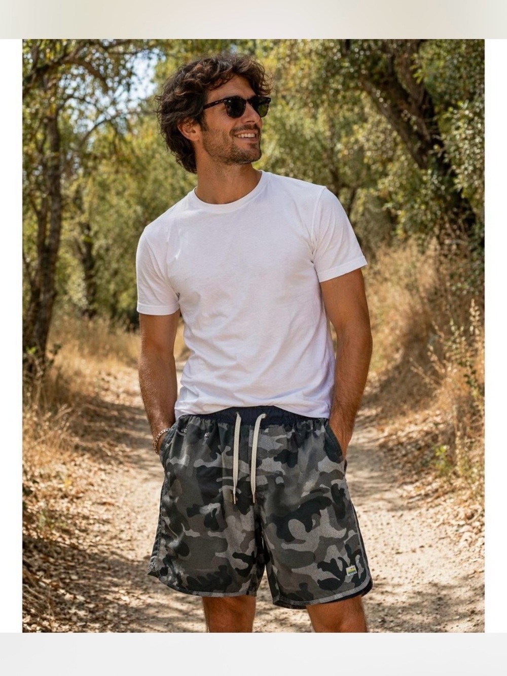 Vuori Banks Shorts Boardshorts gray camo summer surf beach resort beachwear 38